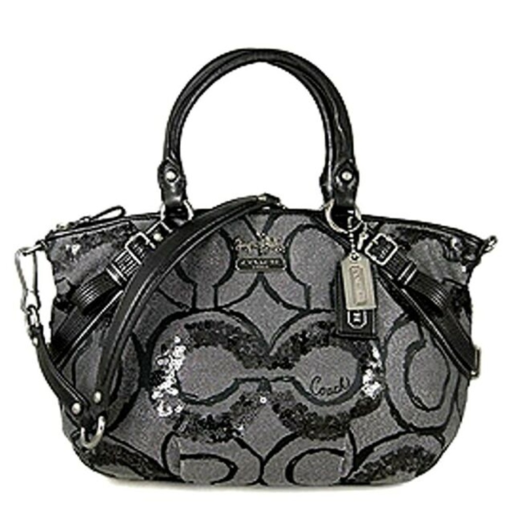 Coach Madison sequin satchel bag